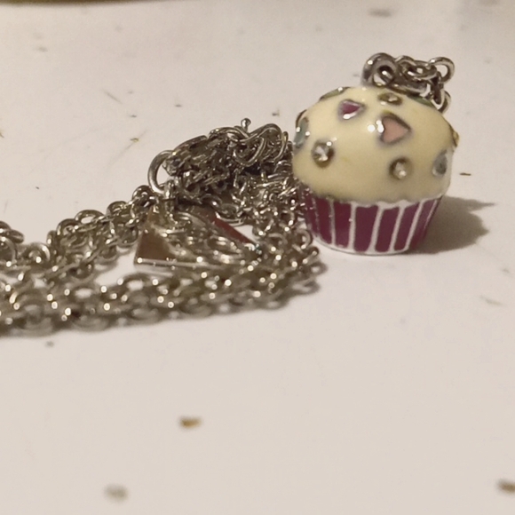 Park Lane Jewelry-  " CupCake Necklace " & Swarovski Crystal Sprinkles - Picture 5 of 5